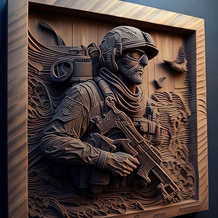 3D модель Гра Call of Duty Modern Warfare 4 (STL)
